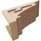 Ekena Millwork 11"W x 22"D x 11"H Wide Mayflower Rough Cedar Woodgrain TimberThane Corbel, Primed Tan CORUR11X22X11MAYRCPR - alternate 4